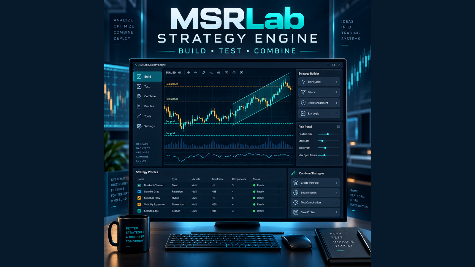 MSRLab Strategy Engine profile builder and backtest workspace